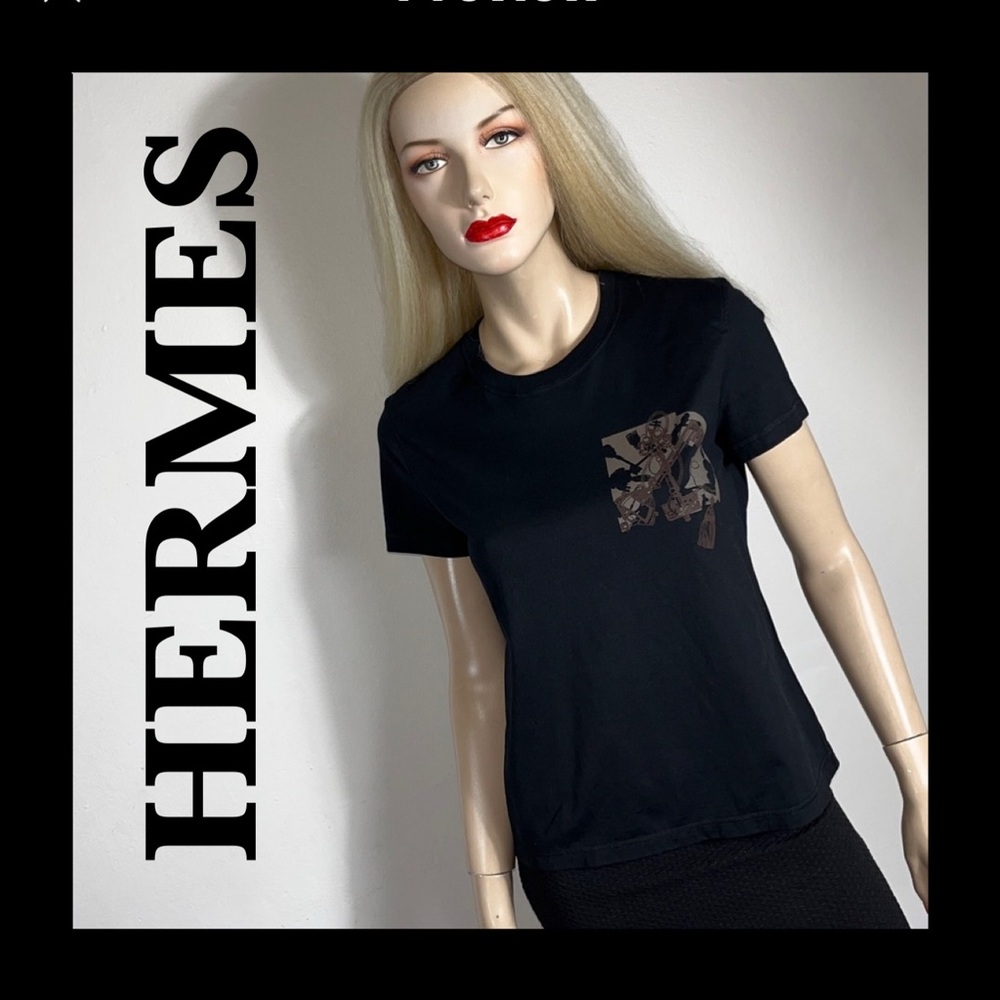 HERMES CARTOUCHE NOEL SHIRT